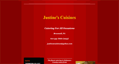 Desktop Screenshot of justinescuisines.com