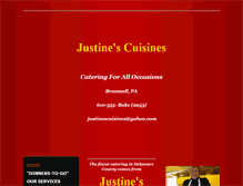 Tablet Screenshot of justinescuisines.com